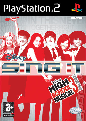 Disney Sing It: High School Musical 3: Senior Year - PS2 Cover & Box Art