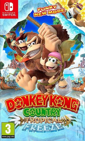 Donkey Kong Country: Tropical Freeze - Switch Cover & Box Art
