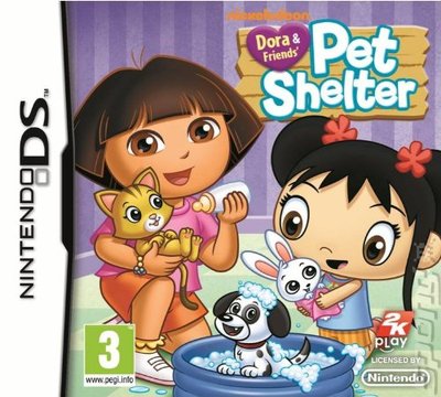 Dora and Friends' Pet Shelter - DS/DSi Cover & Box Art