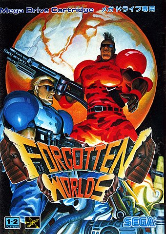 Forgotten Worlds - Sega Megadrive Cover & Box Art