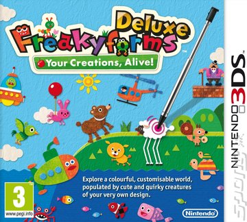 Freakyforms Deluxe: Your Creations, Alive! - 3DS/2DS Cover & Box Art