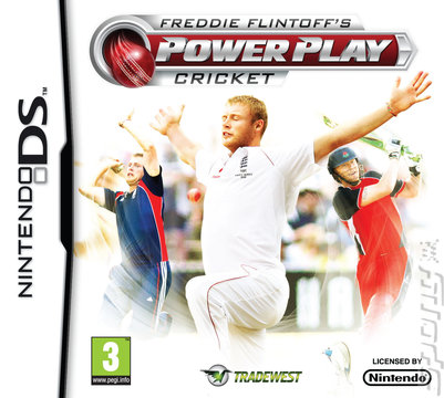 Freddie Flintoff's Power Play Cricket - DS/DSi Cover & Box Art
