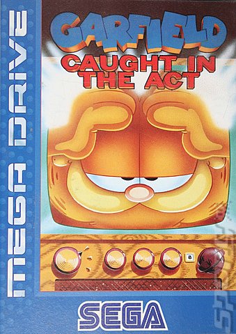 Garfield: Caught in the Act - Sega Megadrive Cover & Box Art