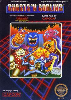 Ghosts 'n Goblins - NES Cover & Box Art