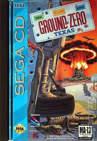 Ground Zero: Texas - Sega MegaCD Cover & Box Art