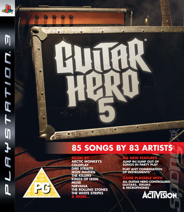 Guitar Hero 5 - PS3 Cover & Box Art