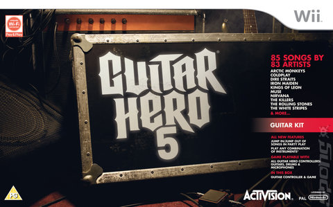 Guitar Hero 5 - Wii Cover & Box Art