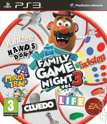 Hasbro Family Game Night: Vol 3 - PS3 Cover & Box Art