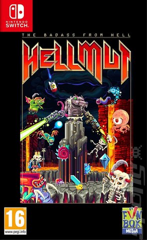 Hellmut: The Badass from Hell - Switch Cover & Box Art