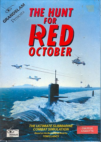 Hunt for Red October, The - C64 Cover & Box Art