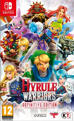 Hyrule Warriors: Definitive Edition - Switch Cover & Box Art