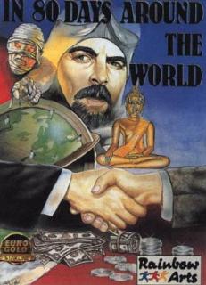In 80 Days Around The World - C64 Cover & Box Art