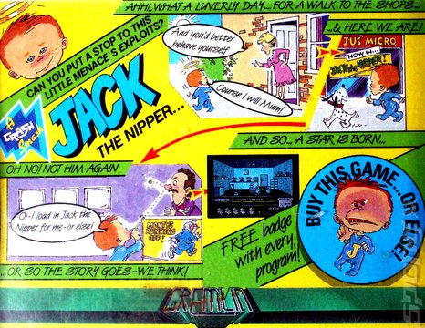 Jack the Nipper - Spectrum 48K Cover & Box Art