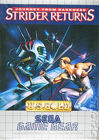 Journey from Darkness: Strider Returns - Game Gear Cover & Box Art