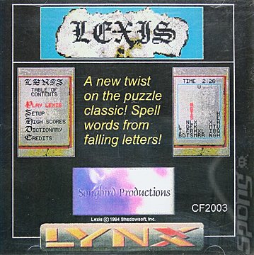 Lexis - Lynx Cover & Box Art