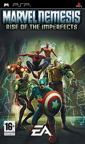 Marvel Nemesis: Rise of the Imperfects - PSP Cover & Box Art