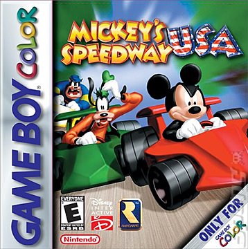 Mickey's Speedway USA - Game Boy Color Cover & Box Art