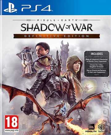 Middle-earth: Shadow of War Definitive Edition - PS4 Cover & Box Art