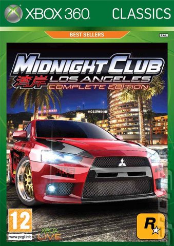 Midnight Club: Los Angeles - Xbox 360 Cover & Box Art