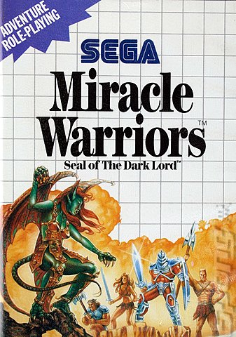 Miracle Warriors: Seal of The Dark Lord - Sega Master System Cover & Box Art