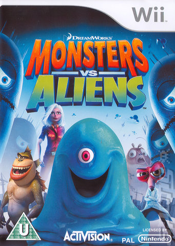 Monsters Vs Aliens - Wii Cover & Box Art