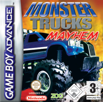 Monster Trucks Mayhem - GBA Cover & Box Art