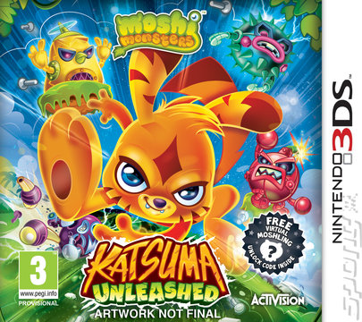 Moshi Monsters: Katsuma Unleashed - 3DS/2DS Cover & Box Art