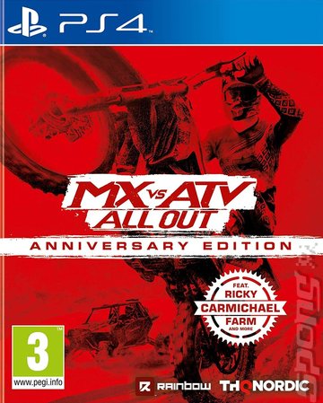 MX vs ATV: All Out: Anniversary Edition - PS4 Cover & Box Art