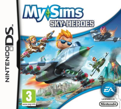 MySims SkyHeroes - DS/DSi Cover & Box Art