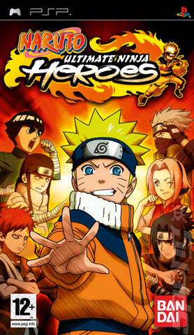 Naruto: Ultimate Ninja Heroes - PSP Cover & Box Art