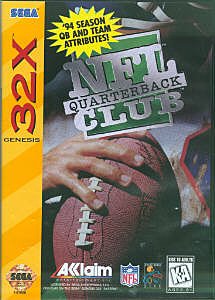 NFL Quarterback Club - Sega 32-X Cover & Box Art