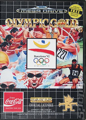 Olympic Gold - Sega Megadrive Cover & Box Art