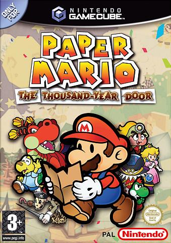 Paper Mario 2: The Thousand Year Door - GameCube Cover & Box Art