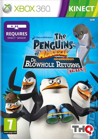 Penguins of Madagascar: Dr. Blowhole Returns Again - Xbox 360 Cover & Box Art