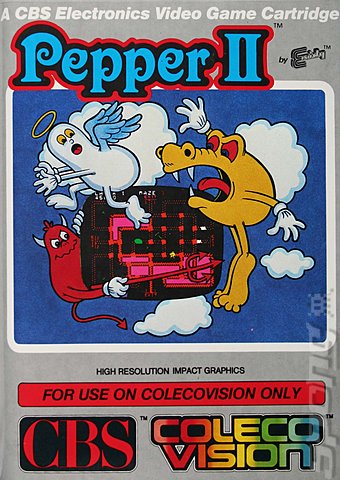 Pepper II - Colecovision Cover & Box Art