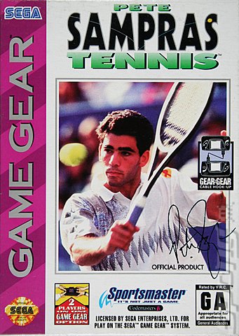 Pete Sampras Tennis - Game Gear Cover & Box Art