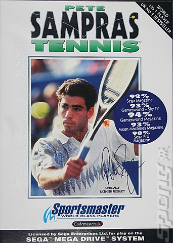 Pete Sampras Tennis - Sega Megadrive Cover & Box Art