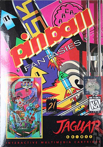 Pinball Fantasies - Jaguar Cover & Box Art