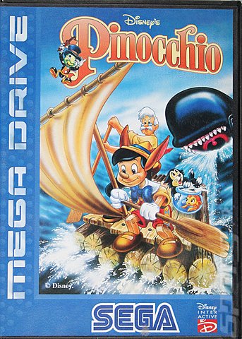 Pinocchio - Sega Megadrive Cover & Box Art