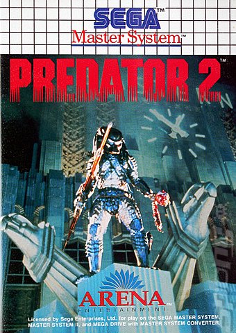 Predator 2 - Sega Master System Cover & Box Art