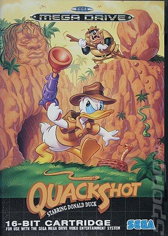 Quack Shot starring Donald Duck - Sega Megadrive Cover & Box Art
