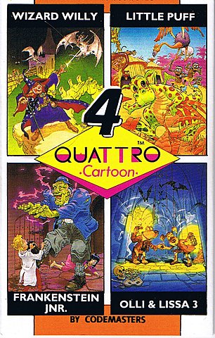 Quattro: Cartoon - Spectrum 48K Cover & Box Art