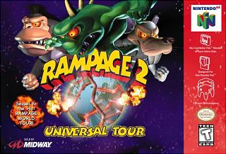 Rampage 2: Universal Tour - N64 Cover & Box Art