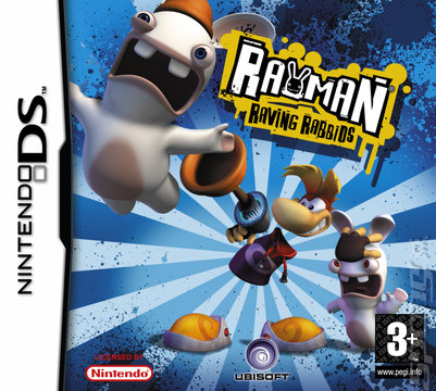 Rayman Raving Rabbids - DS/DSi Cover & Box Art