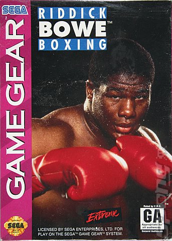 Riddick Bowe Boxing - Game Gear Cover & Box Art