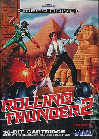 Rolling Thunder 2 - Sega Megadrive Cover & Box Art