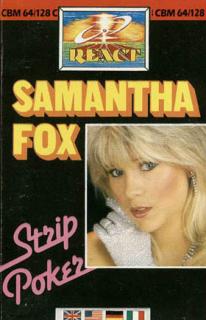 Samantha Fox Strip Poker - C64 Cover & Box Art