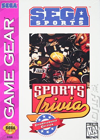 Sega Sports Trivia Challenge - Game Gear Cover & Box Art