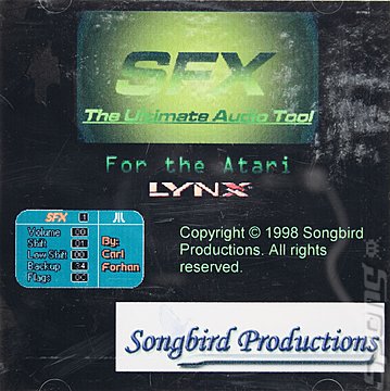 SFX: The Ultimate Audio Tool - Lynx Cover & Box Art