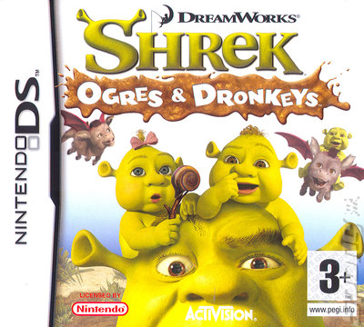 Shrek: Ogres and Dronkeys - DS/DSi Cover & Box Art
